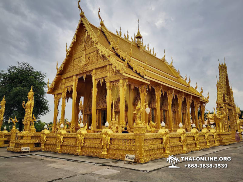 Однодневная экскурсия туристической компании Magic Thai Online из Паттайи в Чачоенгсао, храм Розового и Черного Ганеши, мумии монахов, храм Ват Сопхон, остров в виде лотоса - фото 13