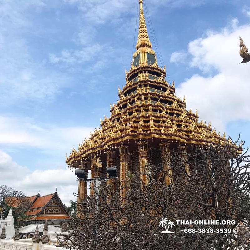 Сила Жизни экскурсия туристической компании Magic Thai Online в Паттайе, храм СПИДа в Тайланде, Лопбури город обезьян, Зеркальный храм, святилище секты Дхаммакая - фото 8