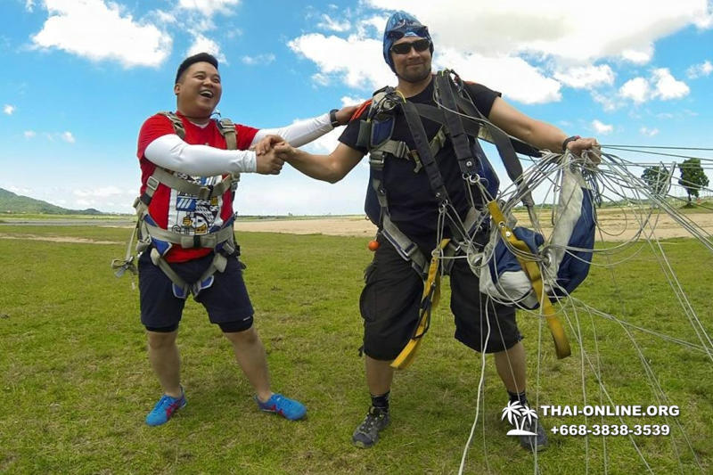 Тандем Скайдайвинг Thai Sky Adventures парашют прыжки Паттайя фото 2