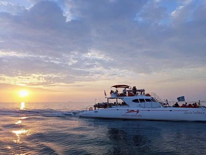 Ocean Yachting Sunset круиз на катамаране экскурсия в Паттайе фото 136