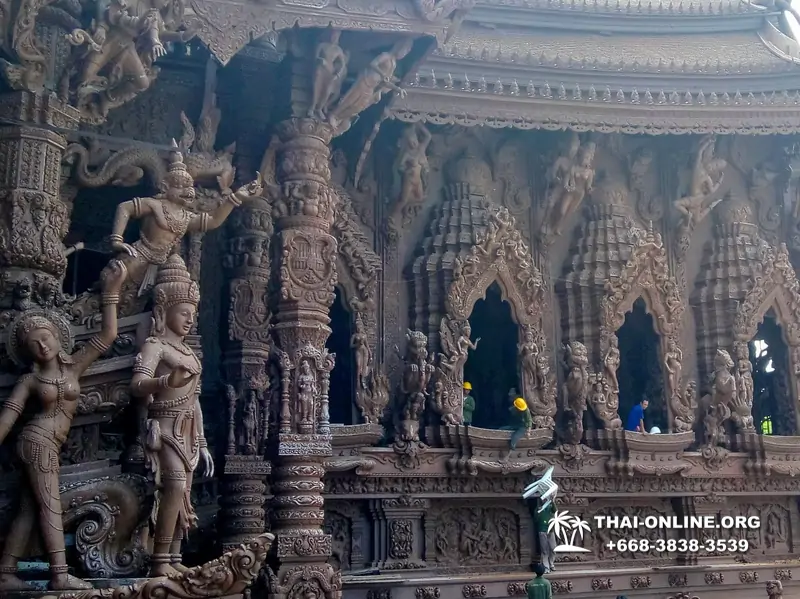 The Sanctuary of Truth Паттайя экскурсия Храм Истины компании Seven Countries в Паттайе Таиланде фото 16